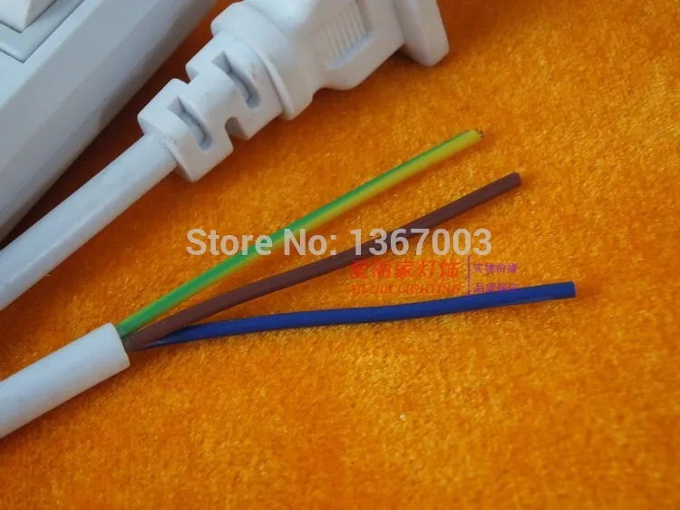 2pcs US Plug Light Switching White Black Color, Two switch on line Cable 1.8m On Off Power Cord For LED Lamp