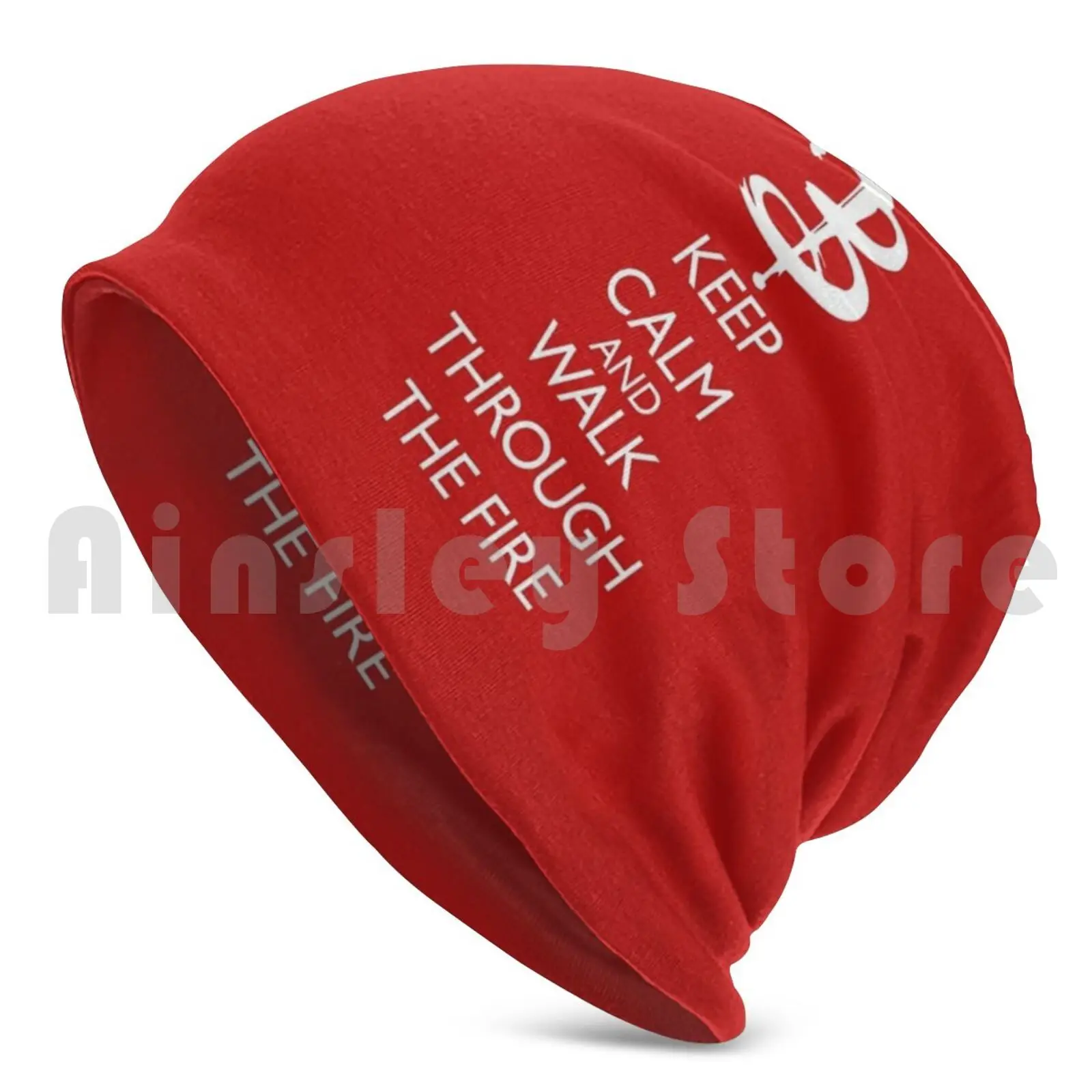 Walk Through The Fire Beanie Hedging Cap DIY Print Cushion Keep Calm Walk Through The Fire Once More With Feeling Buffy