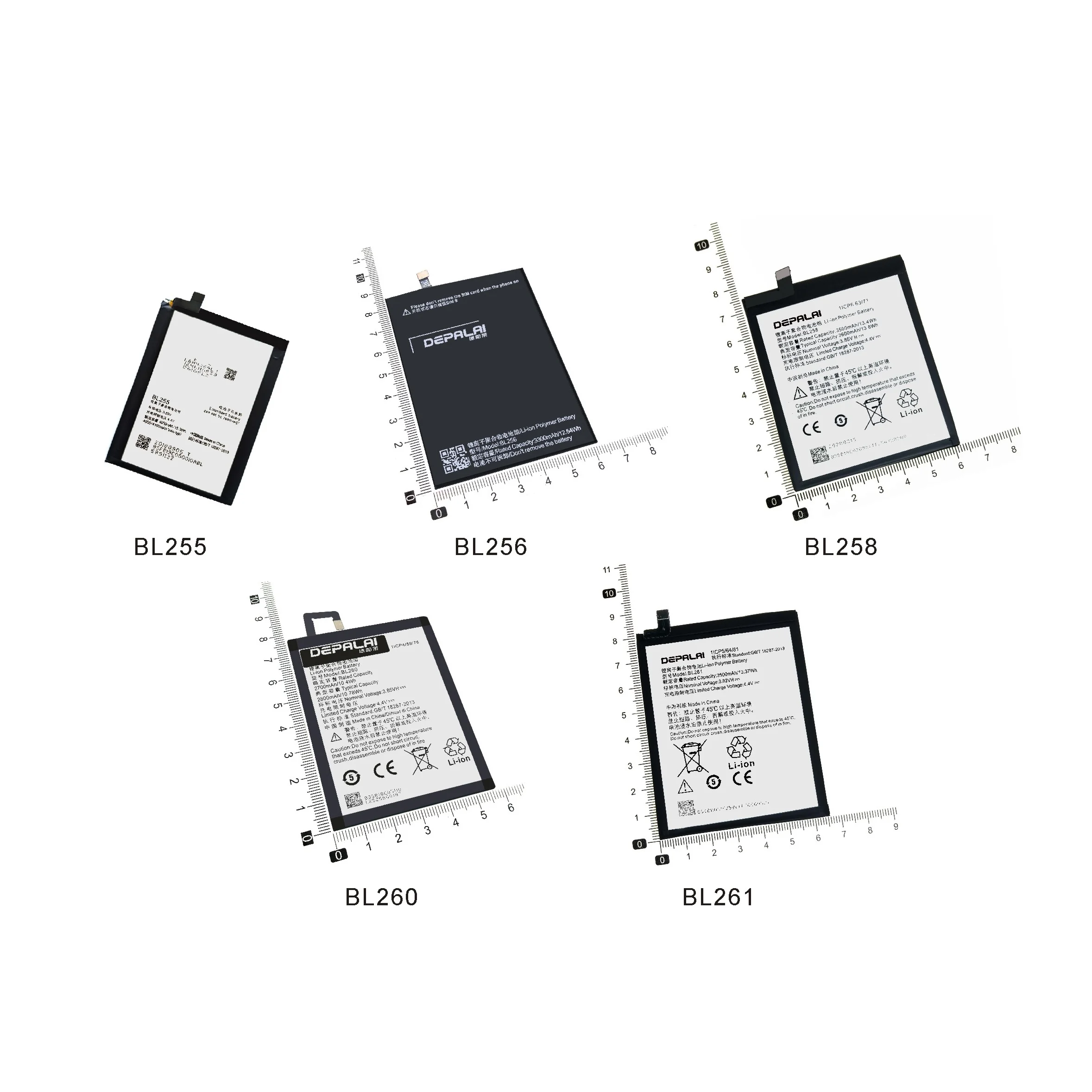 

BL260 BL255 BL256 BL258 BL261 Battery For Lenovo ZUK Z1 K4note X3 K51c78 A7010 X3C50 X3C70 S1 Lite K5 A7020a40 a48 K52t38 K52e78