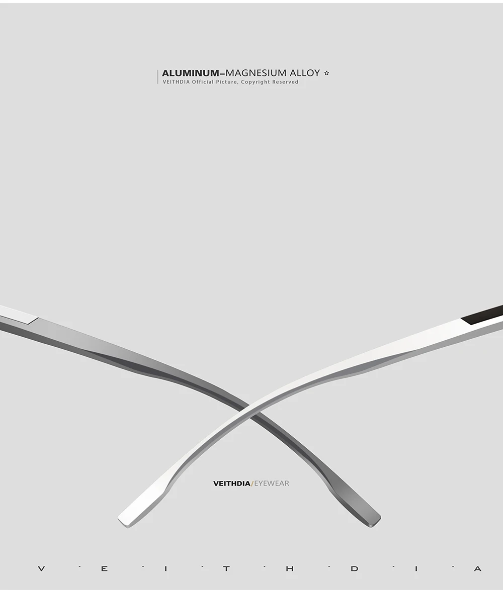 VEITHDIA Männer Sonnenbrille der Aluminium Photochrome Frauen Polarisierte UV400 Objektiv Mode Fahren Outdoor Brillen Männlichen Sonnenbrille 6699 – Detail 12
