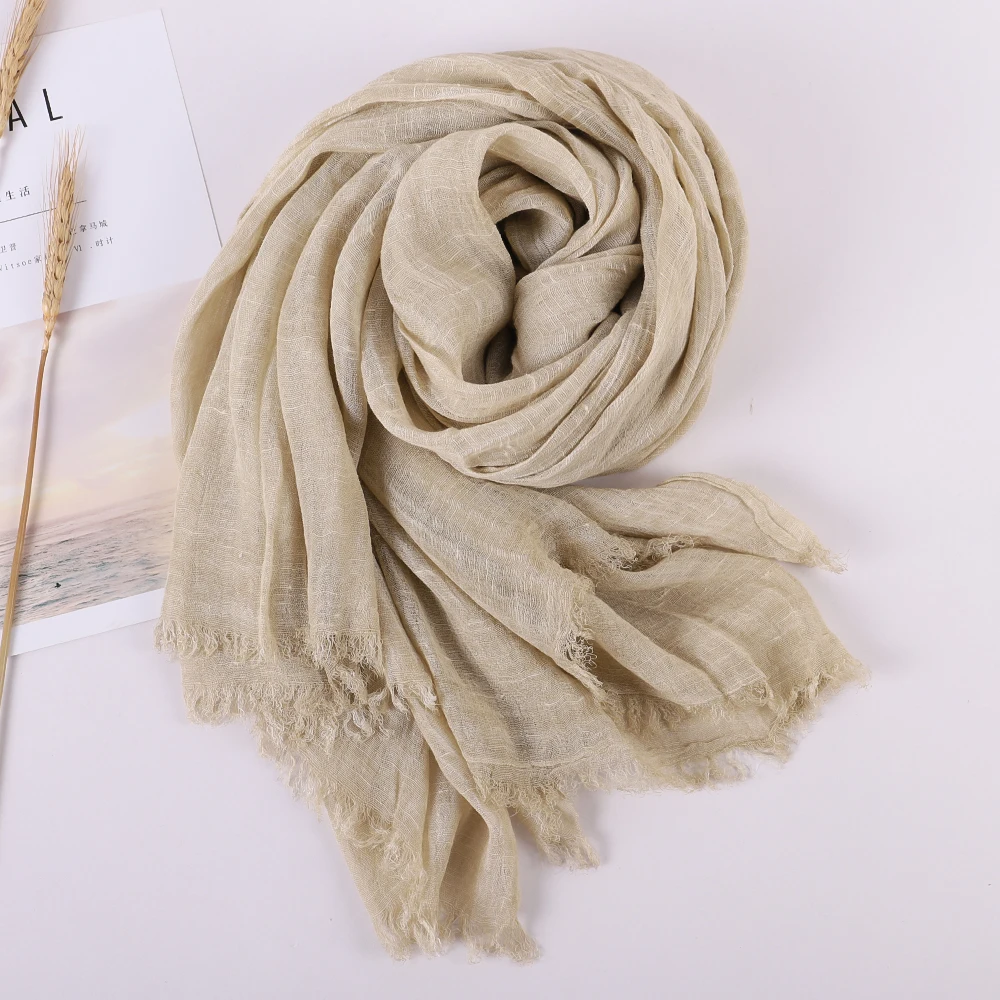 Luxury brand 2021 Autumn Winter Women Scarf Beach Shawl Cotton lady Fashion Scarves Bandana pashmina Muslim wraps hijab Muffler