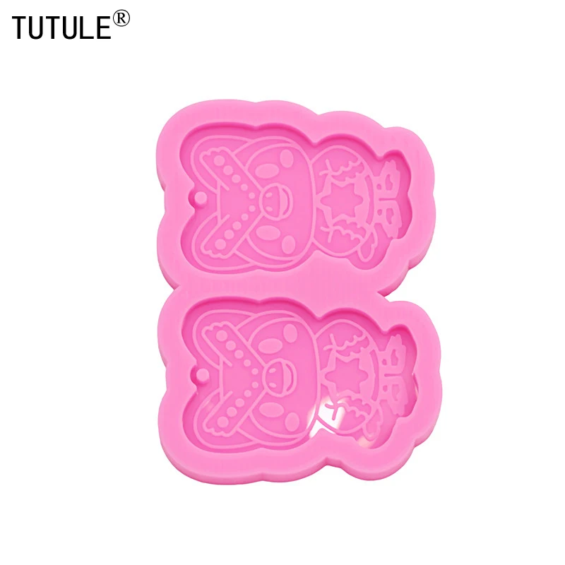 kpop cartoon silicone mold for resin handmade soap key chain Mould forms for baking fondant candies molds plaster clay mold