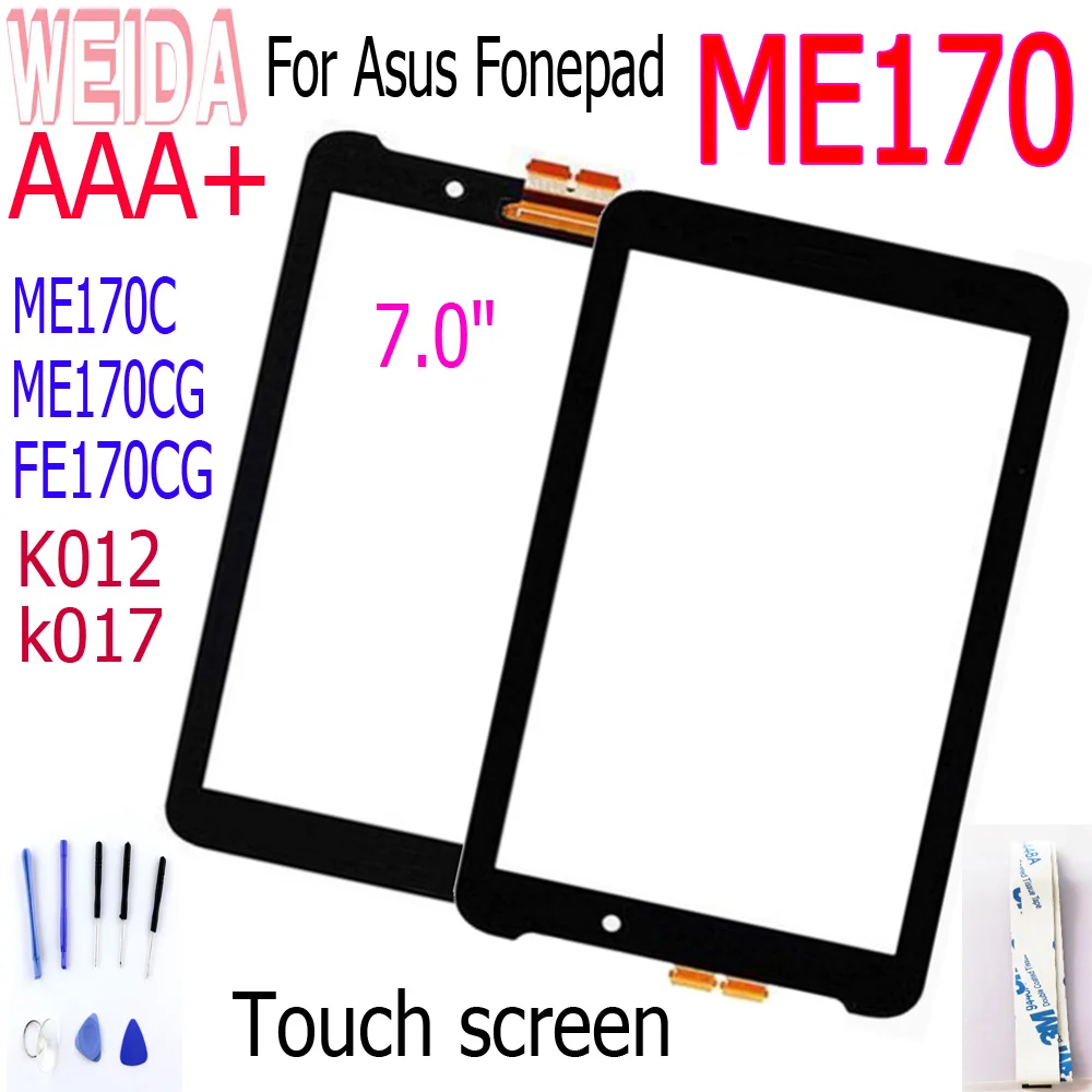 

New 7'' For Asus Fonepad 7 Memo Pad 7 ME170C FE170CG ME170 Touch Screen Digitizer for ME170CG k012 K017 Touch Panel Replacement