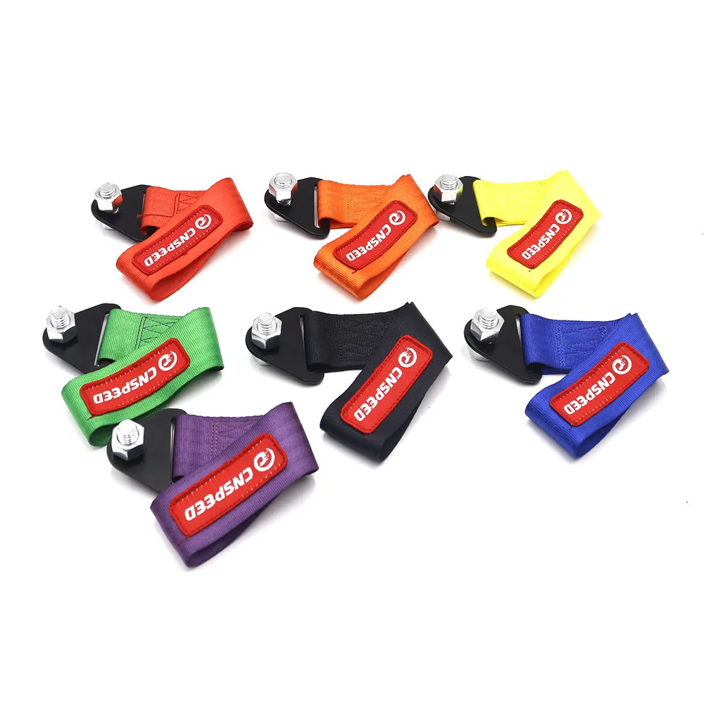 CNSPEED 22cm Nylon Tow Strap High-Strength Car Racing Tow Ropes Trailer Ropes Auto Trailer Ropes Bumper Trailer Tow Strap