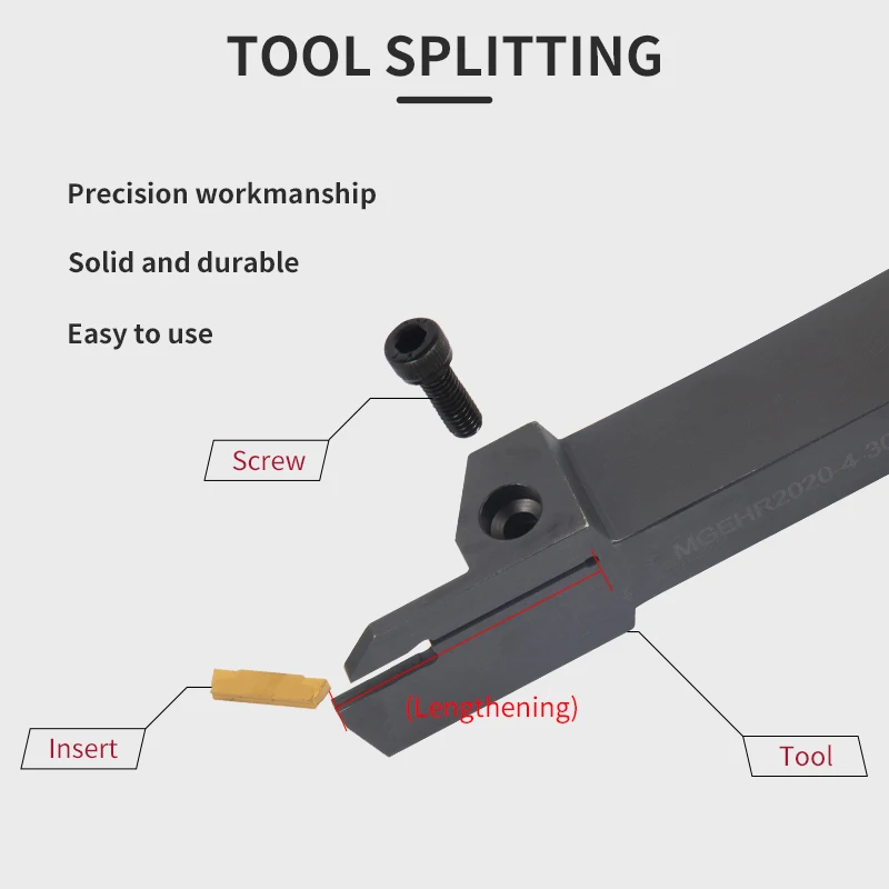 MGEHR2020/2525/3232-3/4/5 Grooving Turning Tool MGMN Carbide Insert lengthen MGEHR Straight Shank External Tool Holder Lathe Bar