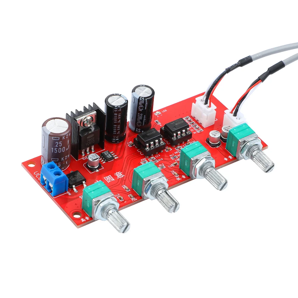 AIYIMA NE5532 HIFI Stereo Preamp Amplifier board volume Tone Control Pre-amp Preamplifier Treble Midrange Bass Finished Board
