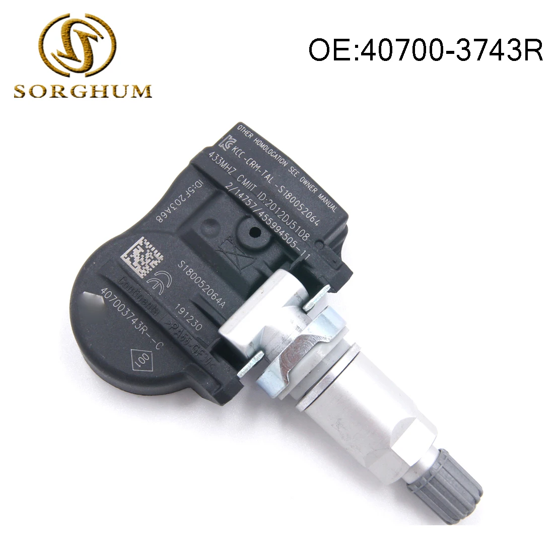 40700-3743R 407003743R TPMS Tire Pressure Sensor For Renault