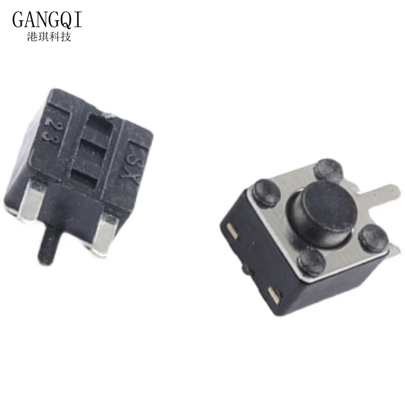 20pcs 4.5*4.5*3.8/4.3/5/6/7/8mm 3pin Tact Switch 4.5x4.5mm 3p Side Pin Micro Push Button Tactile Switchs