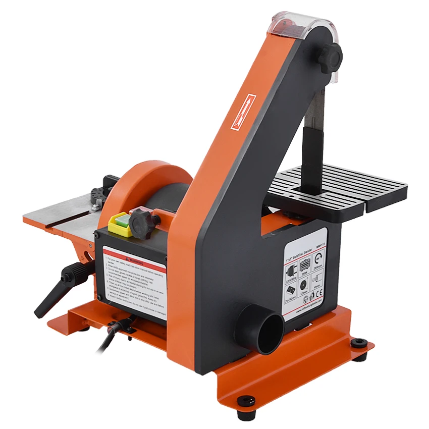 New MM4113 Professional Sanding Belt Machine Vertical Woodworking Metal Belt Sander Sanding Machine 220V 350W 2950r/min 762*25mm