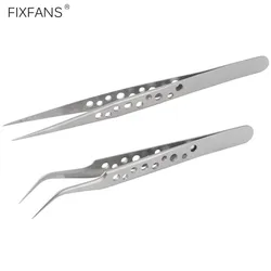 Ultra Precision Stainless Steel Tweezers Set Fine Point Tweezers for Electronics Mobile Phone Laptop Repair SMD Soldering Tools