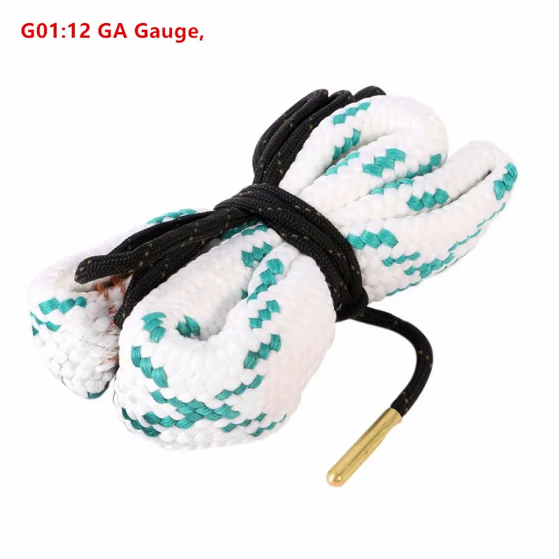 Pistol Rifle Bore Brush Gun Cleaning Rope Shotgun 12GA 20GA 16GA 10GA 28GA Gauge Cleaner Kit Hunting Tactical Gun Accessories