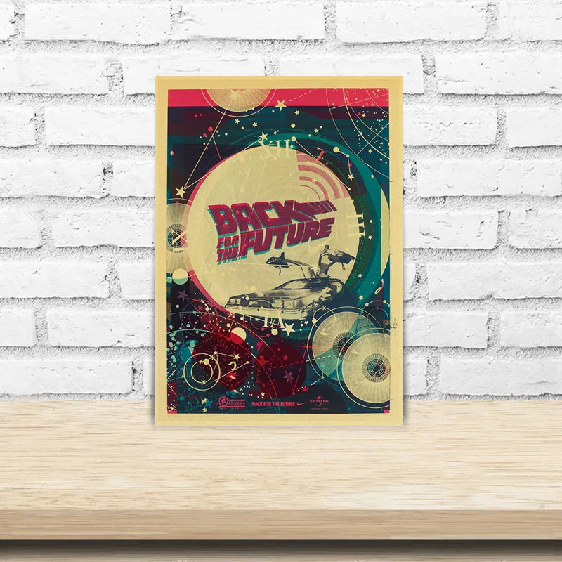 Vintage Classic Movie Back To The Future Poster Retro Kraft Paper Posters and Prints Home Decor Bar Print Wall Stickers Gifts