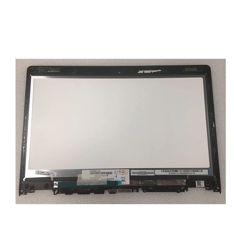 Tela de Toque Digitador Assembléia Display Lcd para Lenovo Yoga 70014isk 80qd com Moldura do Quadro Yoga 700-14 14