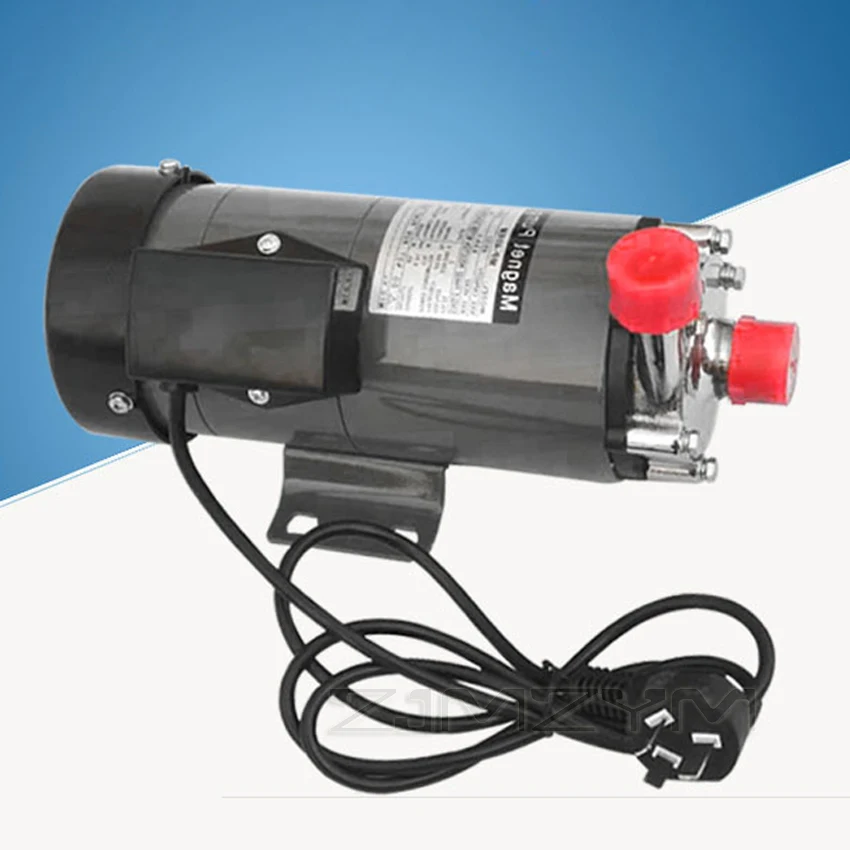 Mini Magnetic Drive Circulating Pump MP-40RM Stainless Steel Head Large Flow Water Pump Acid And Alkali Resistant, No Leakage