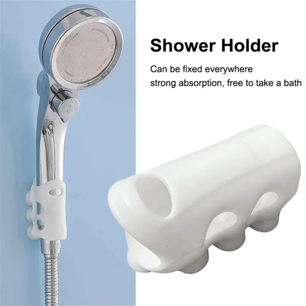 

3PCS Shower Head Holder suction cup Home Bathroom Shower Adjustable Holder Silicone Wall Suction Vacuum Cup Portable free ship