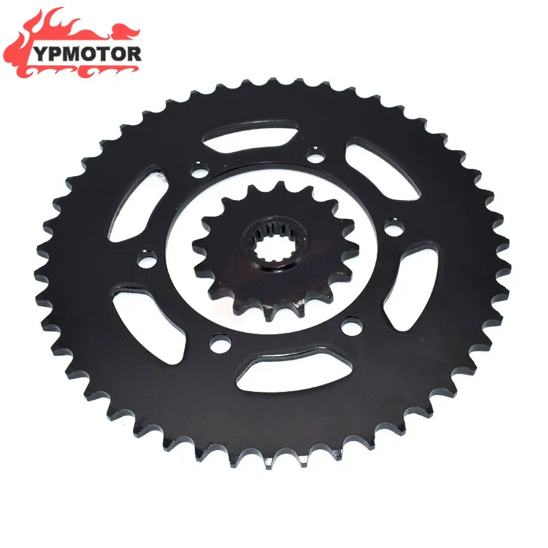 

YZF-R6 98-08 Sport Bike Front & Rear Set 525-16T 525-48T Chain Sprocket Gear Steel For Yamaha YZF R6 YZF600 1998-2008 1999 2000