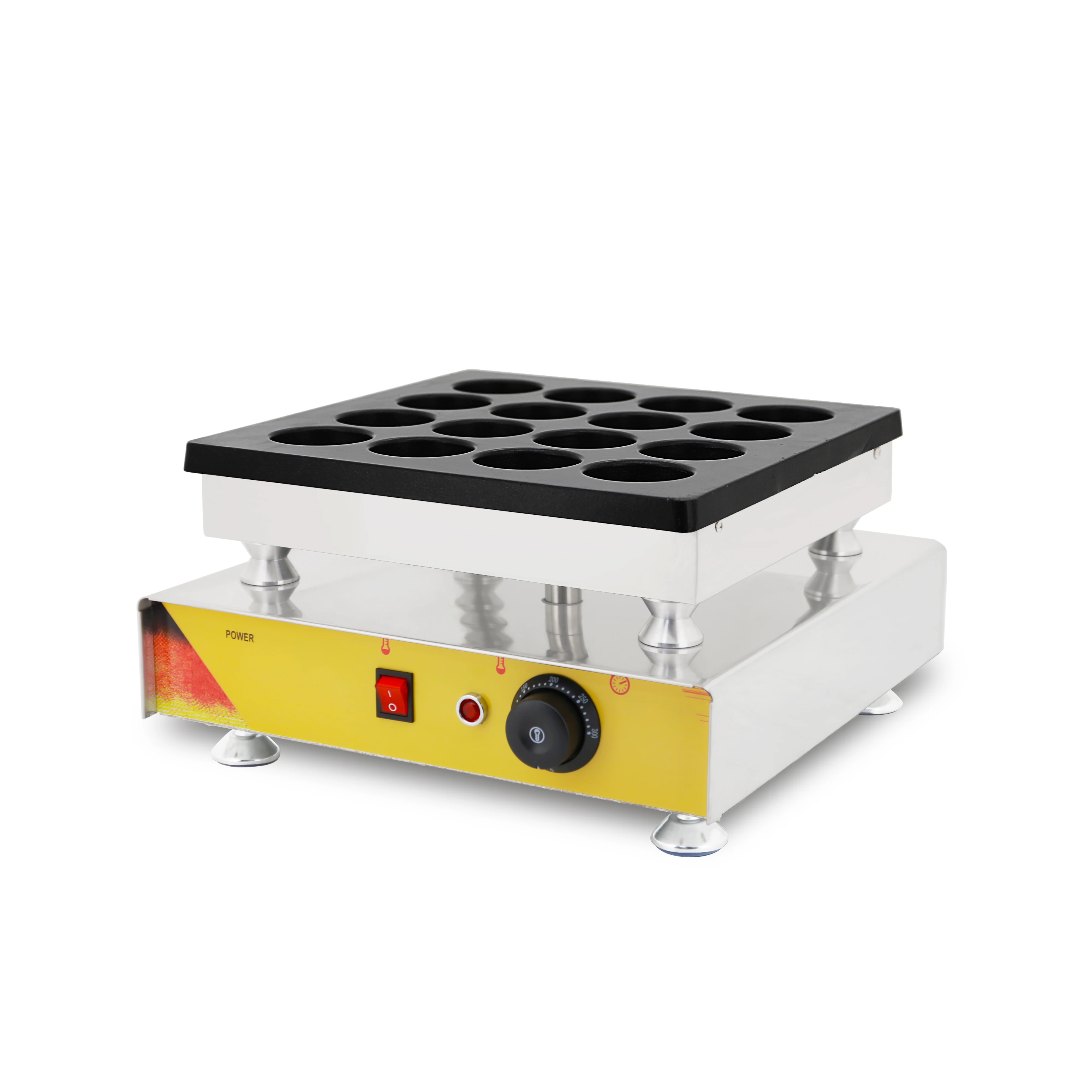 16 حفرة التجارية تايوان الأحمر الفول كعكة عجلة آلة عجلة آلية كعكة الهراء صنع آلات فطيرة صانع وجبة خفيفة