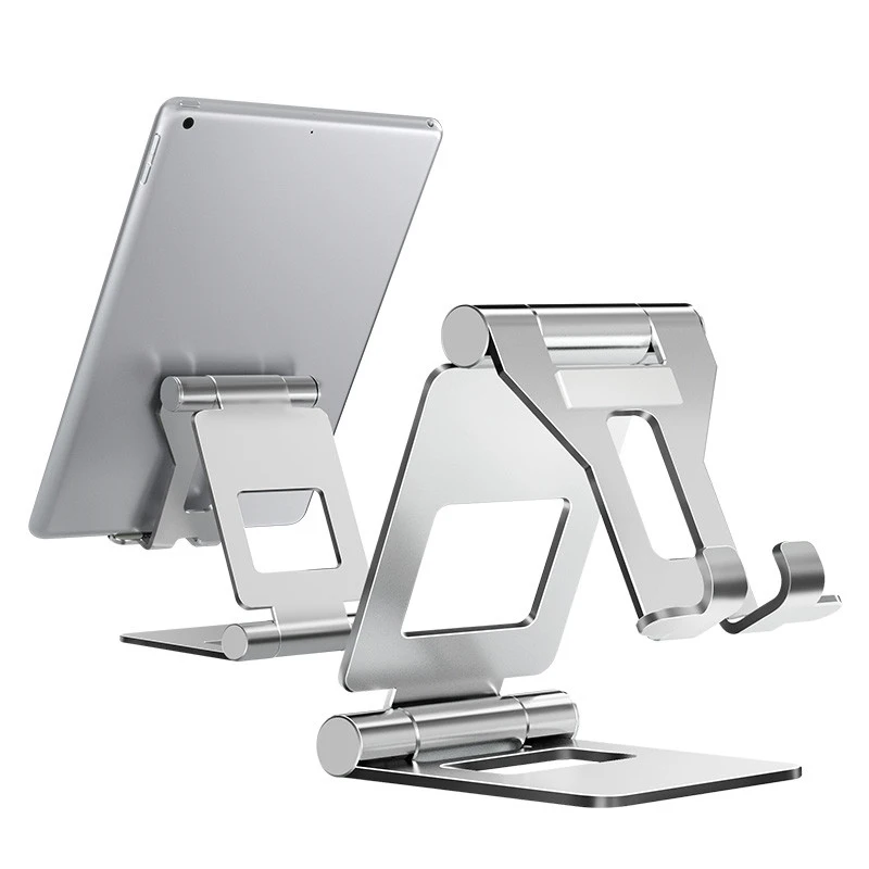 Tablet Stand Adjustable Foldable Tablet Holder For iPhone Redmi Aluminium Alloy Desktop Stand For iPad mini/iPad Air 7.9 9.7