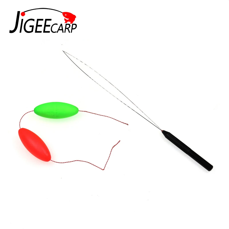 JIGEECARP 1pc Carp Fishing Baiting Needle Fishing Threading Device Line Pulling Threading Needles Rig Making Threder Drill Tools