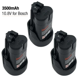 10.8V 3.5Ah Replacement Battery for Bosch BAT411 GBA12V30 BAT412 BAT413 BAT414 GSB GSR 10.8-2-LI PS10-2 PS20-2 Li-Ion Battery