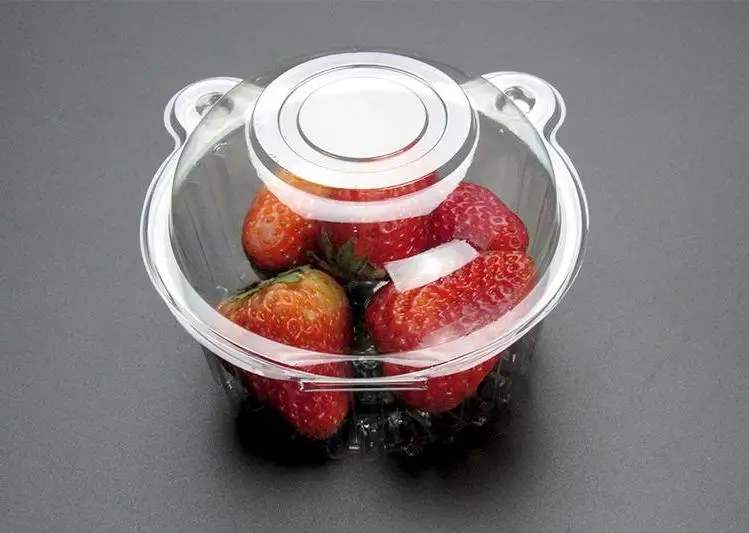 

Plastic Cupcake Cake Muffin Dome Case Disposable Fruit Salad Holder Boxes Container Packaging Box Wholesale