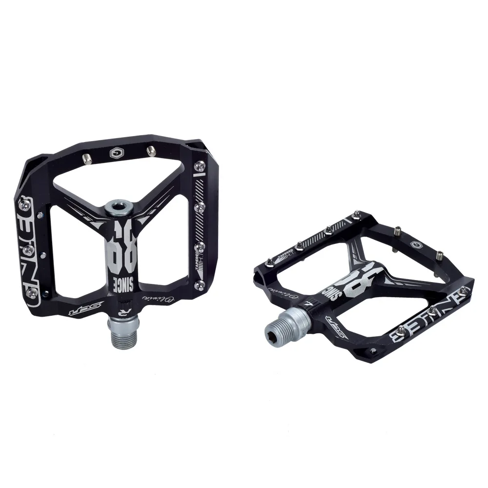 

Bicycle Flat Pedal CNC 3 Sealed Bearings MTB DH XC Mountain Bike Wide Platform Pedal Anti-slip12mm Axle DU Bearing Bike Pedals