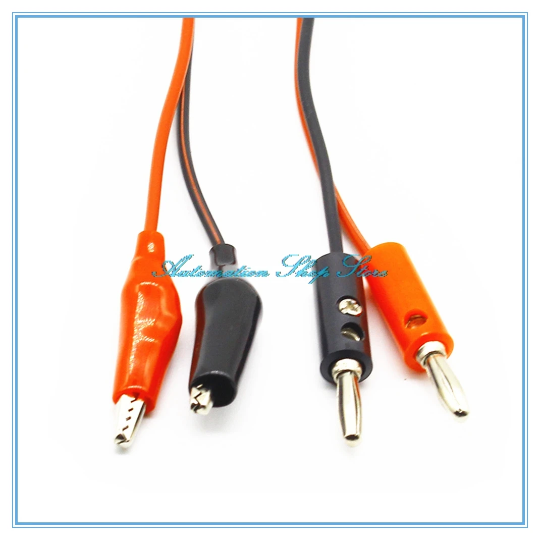 

3Ft Multi-test special line clamp Red Black Alligator Clip to Banana Plug Probe Cable Test Lead