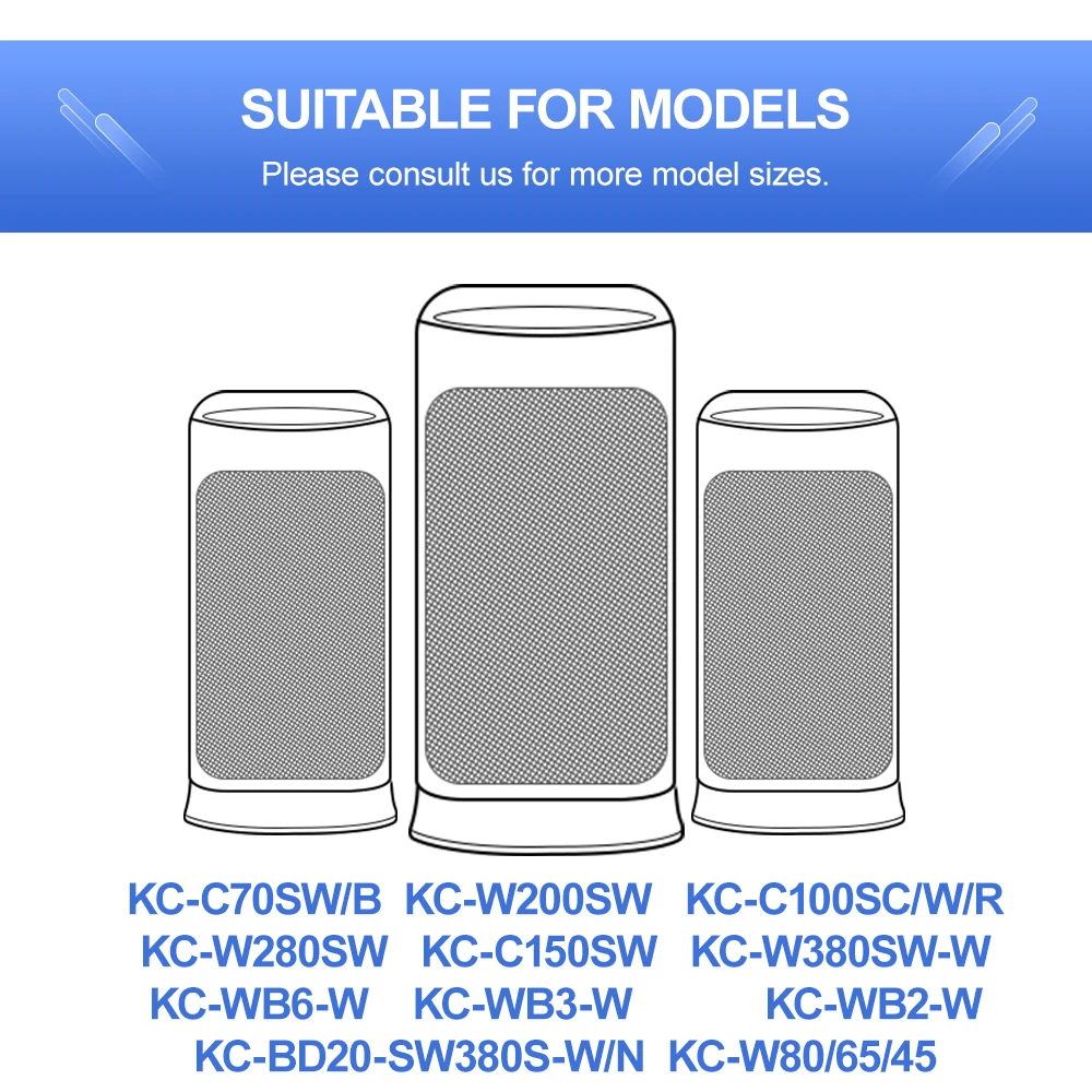 Humidification Filter FZ-C100MFE / FZ-C100MFU / FZ-C100MFS / WB90WK For Sharp Air Purifier KC-840E KC-850E KC-860E