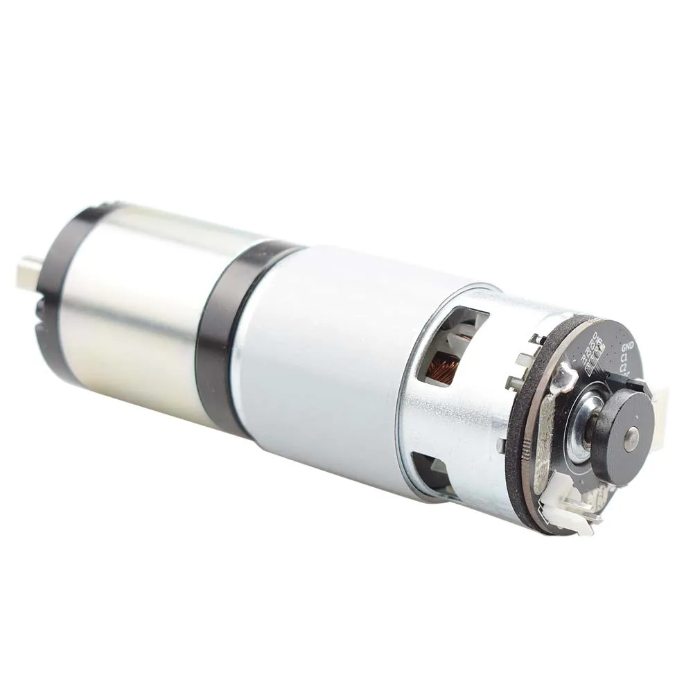 24v 150w motor alto da engrenagem da c.c. do torque com motor planetário do codificador da caixa de engrenagens de 42 mm para o carro esperto grande do robô da roda do mecanum da carga 100kg