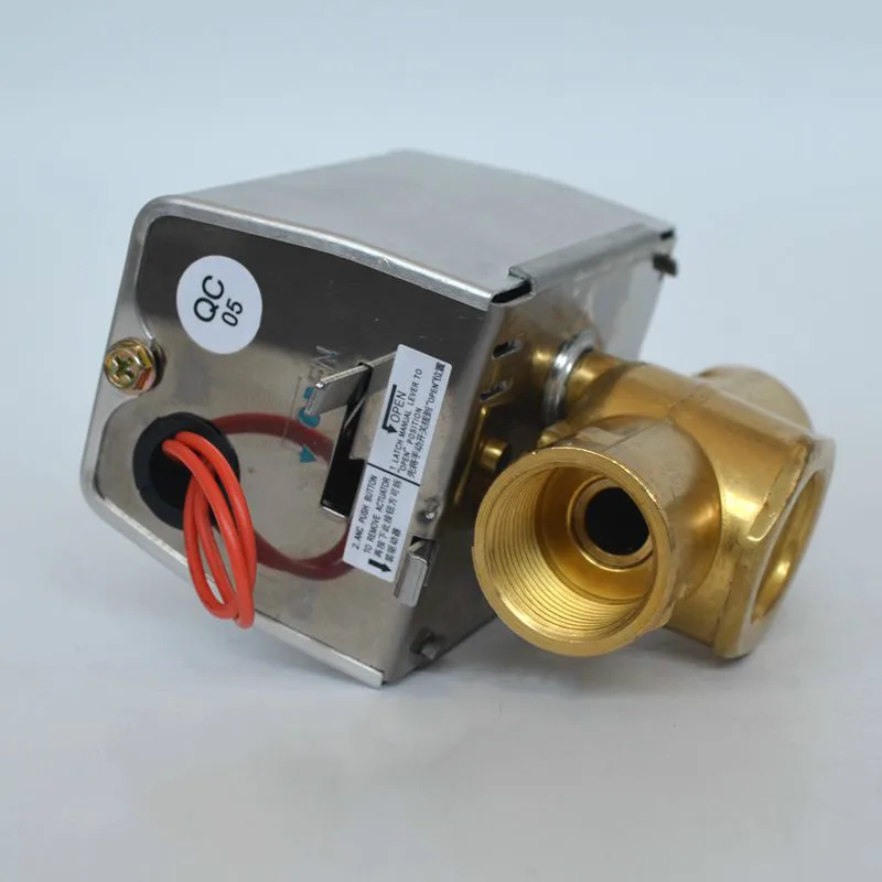 AC220V DN20 DN25 two way Electric  valve brass valve for central air-conditioning