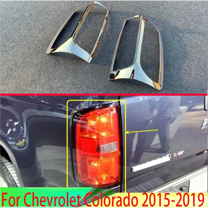 

Для Chevrolet Colorado 2015-2019 2016 2017 2018 автомобильные аксессуары ABS хромированная накладка задний фонарь задняя задняя рамка лампы молдинг