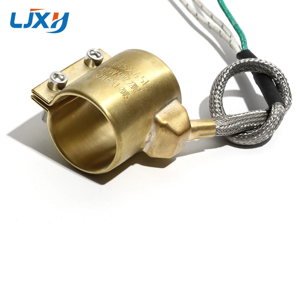 LJXH Brass Band Heater Electric Heating Ring 25x30/30x30/30x35/30x40/30x45mm Inner Diameter x Height with Two/Three/Five Wire