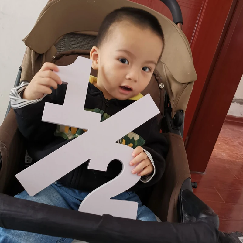 custom Wooden Baby photo prop, birthday sign, 1, 1, 2, birthday sign, age numbers, photography props for Photographer 1 image 2