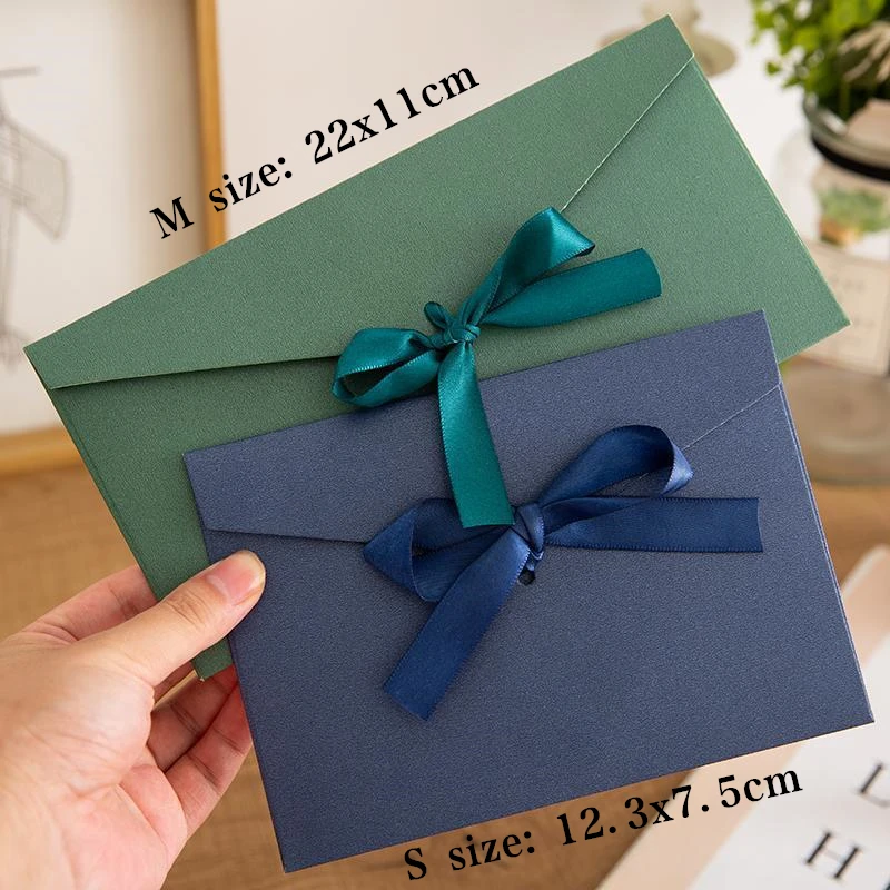 large flat kraft envelope packaging case, kraft paper box gift for scarf,Handkerchief box for Wedding party gift box