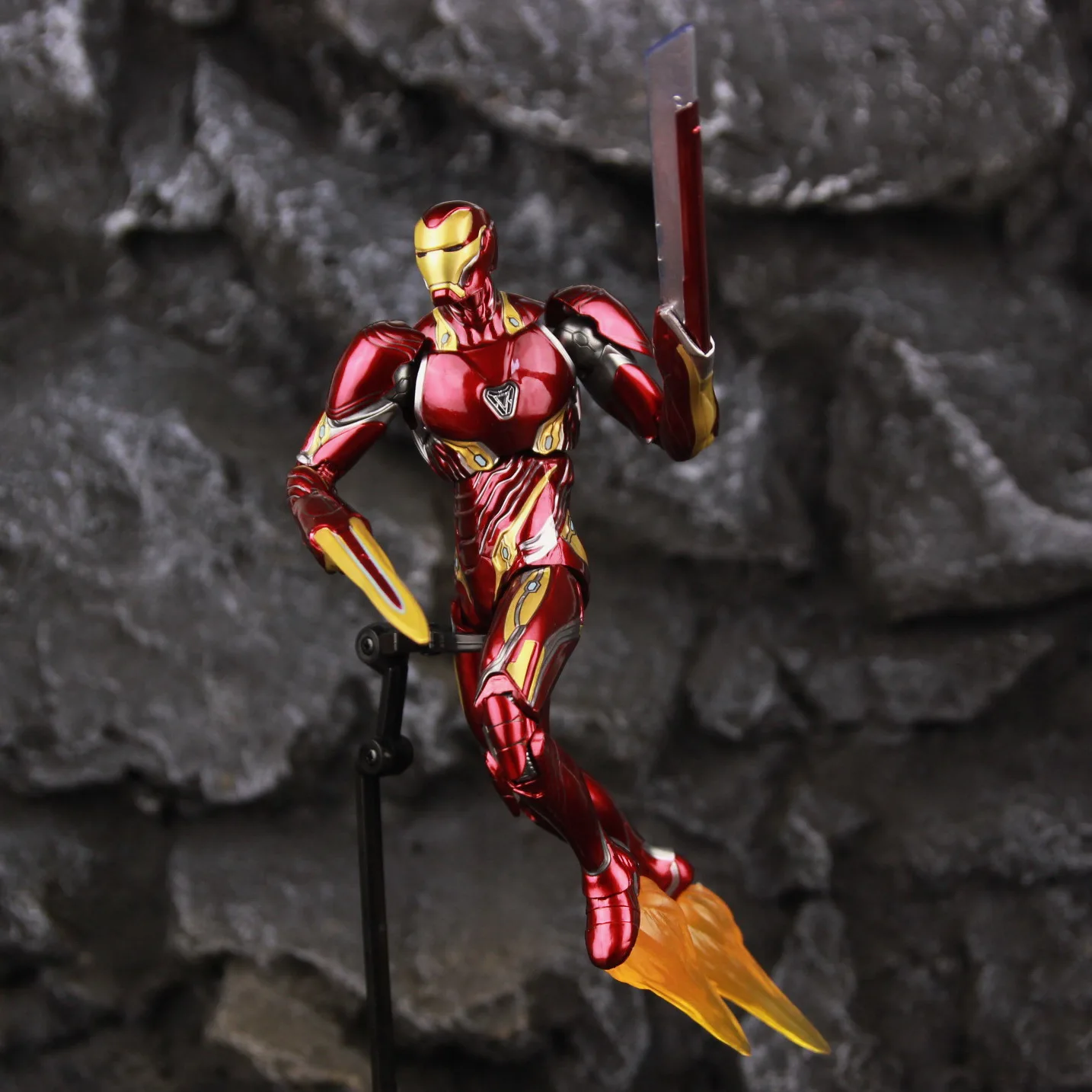 ZD Toys Deluxe Ironman Mark L 50 MK50 Nano Armor Weapons 7" Actionfigur LED-Lichtplattform Tony Stark Infinity War Modellpuppe – Detail 11