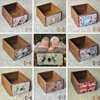 新生児写真アクセサリー,フォトアクセサリー,ベビースタジオアクセサリー,引き出しフレーム,両面プリント