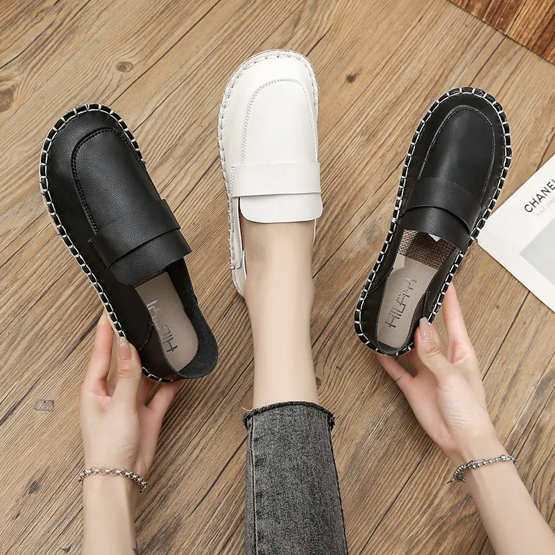 

Autumn New Style Straw Fisherman Shoes Ladies Single Shoes Comfortable Slippers Flat Shoes Woven Espadrilles Loafers Women