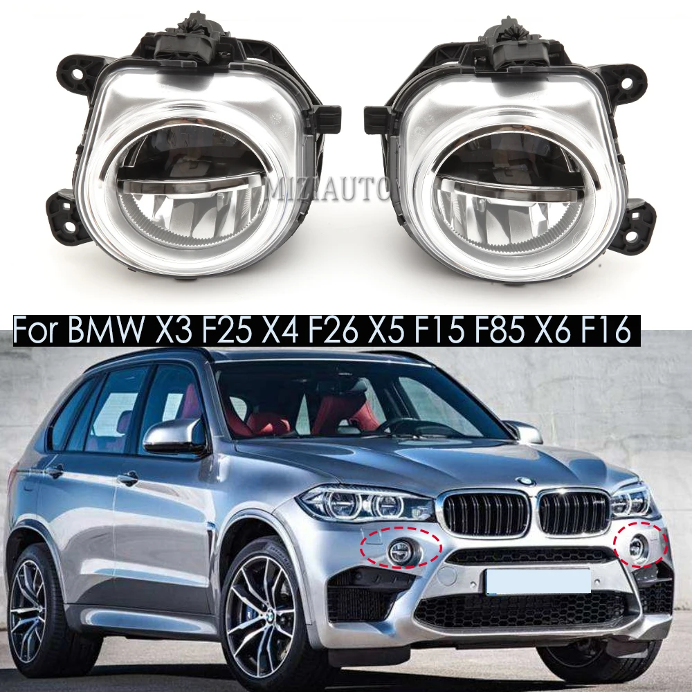 LED Fog Lights Assembly For BMW X3 X4 F26 X5 F15 F85 X6 F16 2014-2016 Front Foglights DRL Fog Lamp Headlights Car Accessories