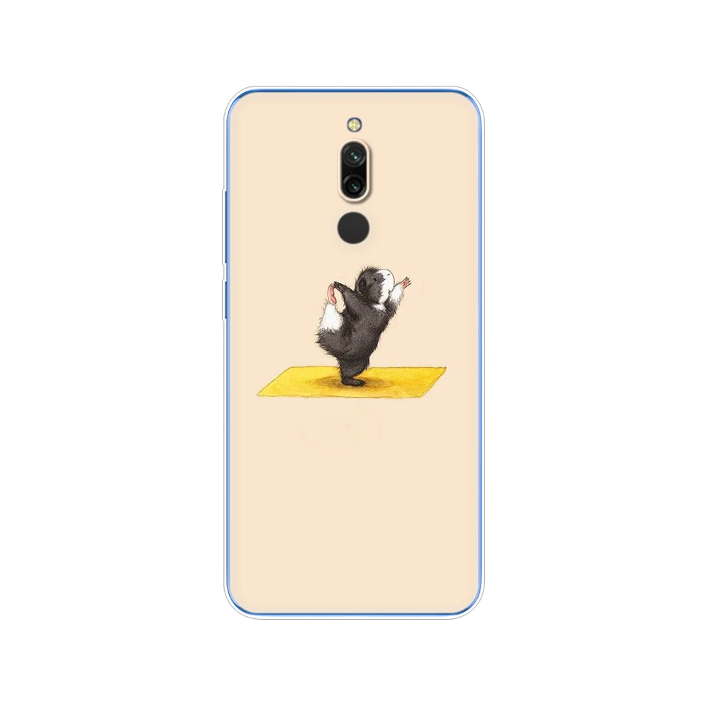 Silicon Case For redmi 8a 8 Case redmi note 8 9 PRO 8T 9S Case For xiaomi mi NOTE 10 PRO 9 lite POCO F2 Pro Rabbit mouse Hamster