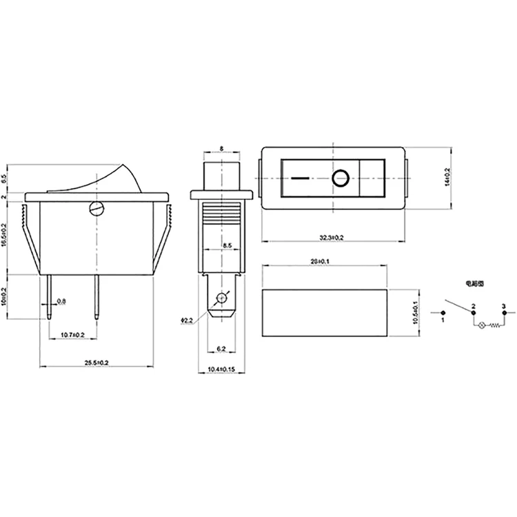 Cho KCD4-3NC Lái Đảo Chiều Chạy Bộ Công Tắc 3 Chân Tự Động Bật Lại 16A Song Phương Tự Đặt Lại Đính Đá Công Tắc