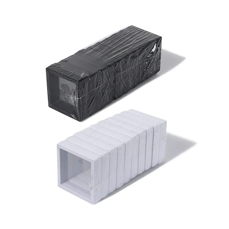 PE Film Jewelry Storage Box 3D Packaging Case Gemstone Free Stand Floating Frame Membrane Ring Earrings Necklace Display Holder