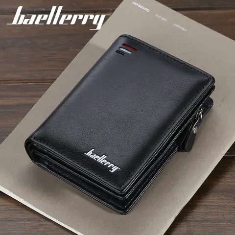 Men's Short Card Wallet with Coin Pocket baellerry