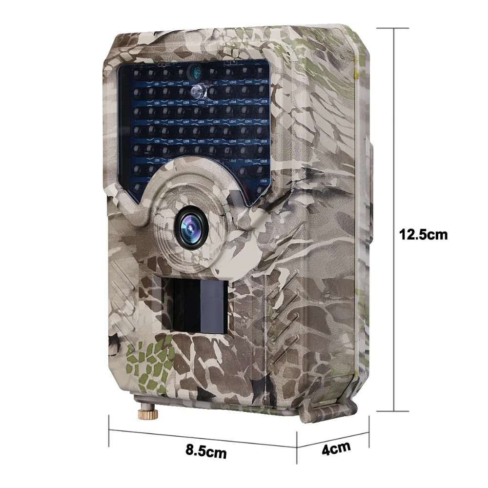 PR200 Hunting Trail Camera Wildlife Camera Night Vision Motion Activated Wildlife Scouting Cam Outdoor Forest Camera Trigger 0.8