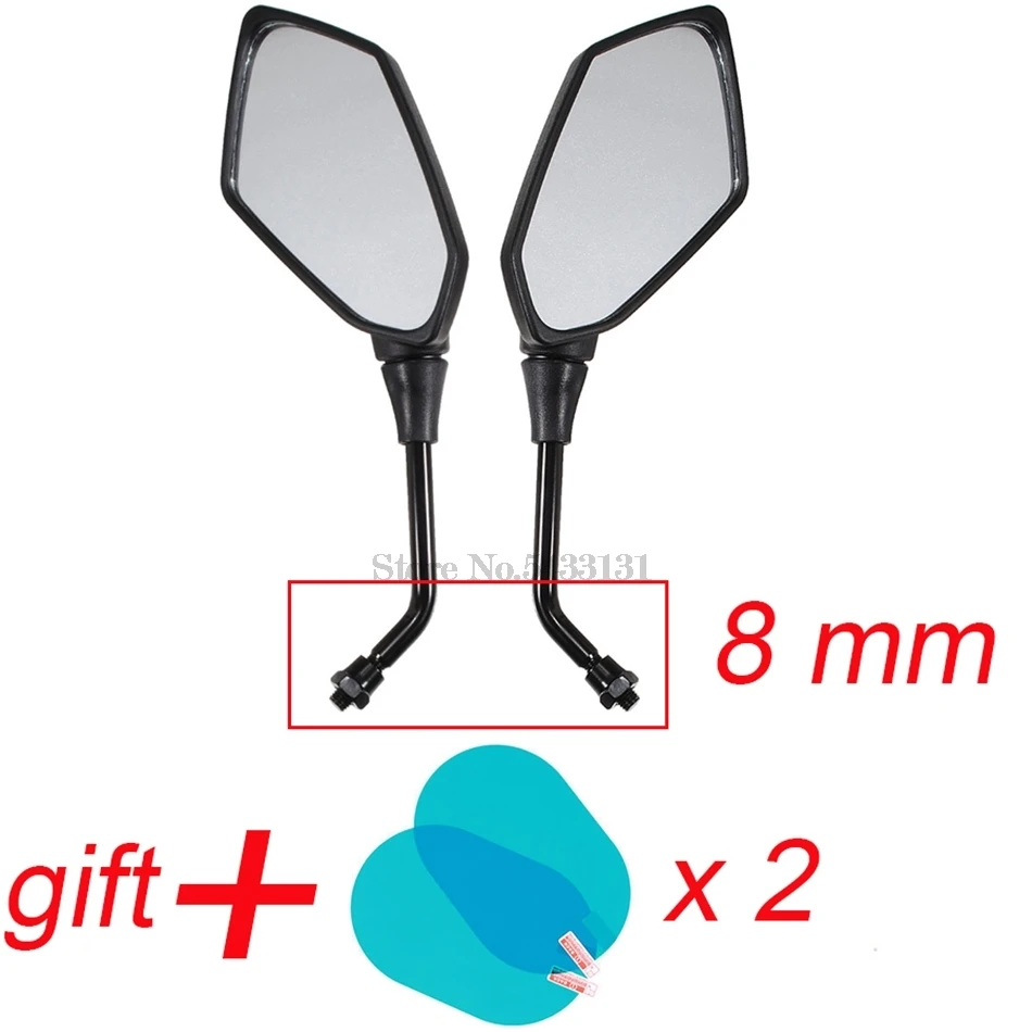 Original Motorcycle Mirrors Side mirror for Drag Star Beta 300 Kymco Downtown Honda Cbf 500 Yamaha with waterproof cover