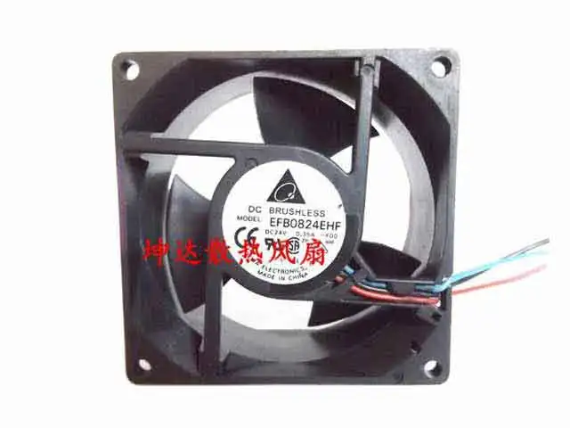 

Delta Electronics EFB0824EHF F00 DC 24V 0.35A 80x80x32mm Server Cooling Fan