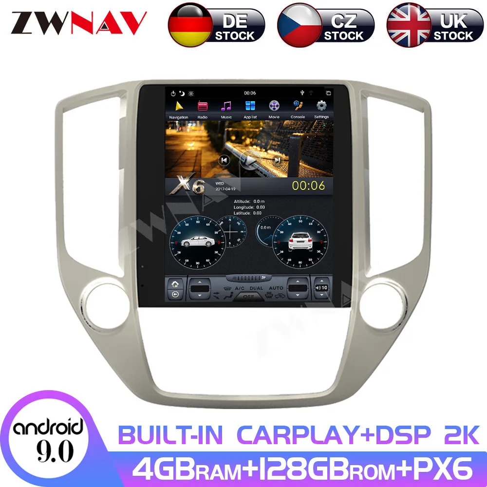 Android 9 128GB PX6 Screen Multimedia Player Car Navigation For Changan CS95 2016-2018 Head Unit Auto Radio Recorder Carplay