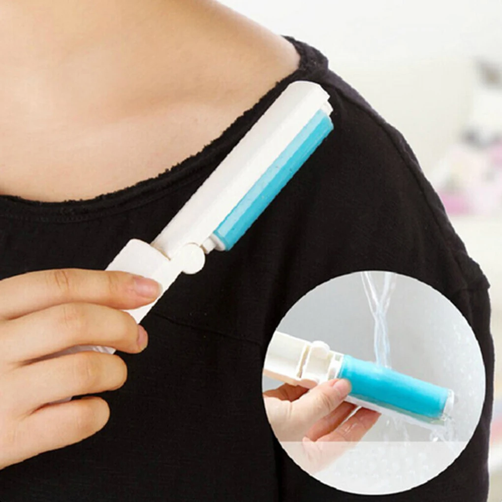 Foldable Lint Rollers Brushes Water Sticky Hair Pet  Remover Carpet Clothe Cleaning Tools Clothing Dust Suction Brush roller