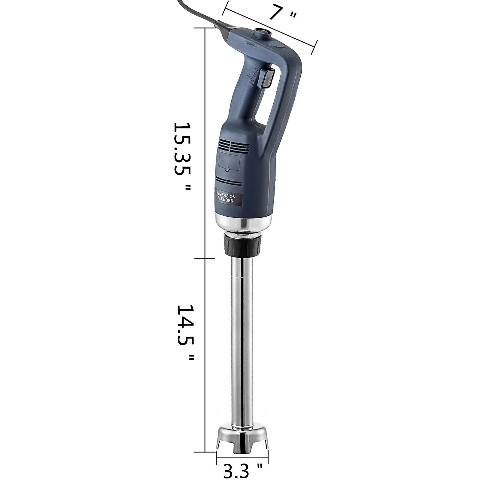 VEVOR Safety Button Space-saving Thickened Blade Commercial Immersion Blender Electric Handheld Mixer Stick for Various Food