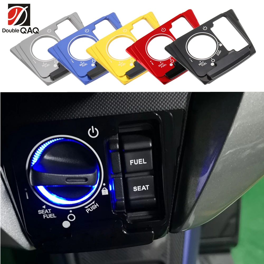 Motorcycle Accessories Lock Switch Door key Decorative Cover Button Cover Protector Fit For Honda Forza300 Forza250 Forza125 201