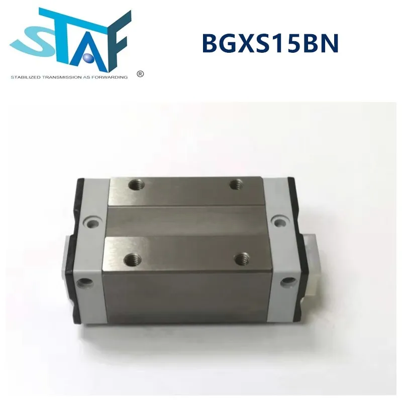 4pcs Taiwan STAF linear guide block BGXS15BN CNC router linear rail slider carriage S15BN